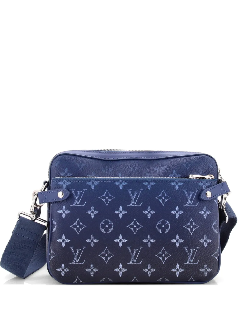 Louis Vuitton Pre-Owned Trio Kuriertasche mit Farbverlauf und Monogramm - Blau