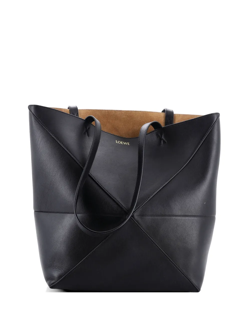 Loewe Pre-Owned Puzzle Fold Leather Medium tote bag - Black