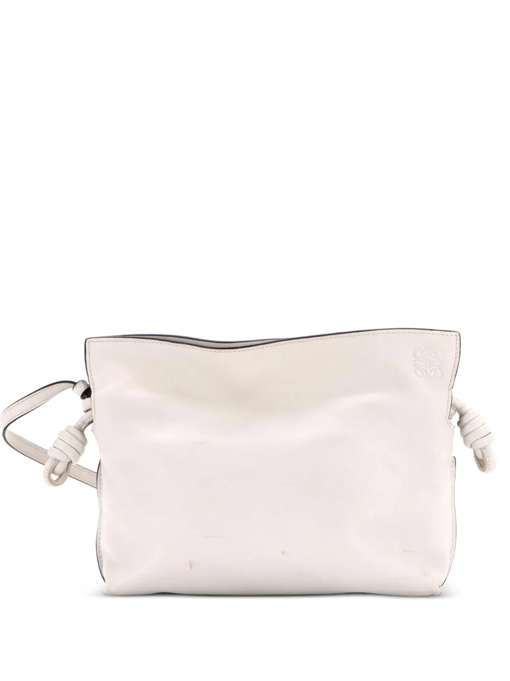Loewe Pre-Owned Borsa a tracolla Flamenco Knot mini in pelle - Bianco