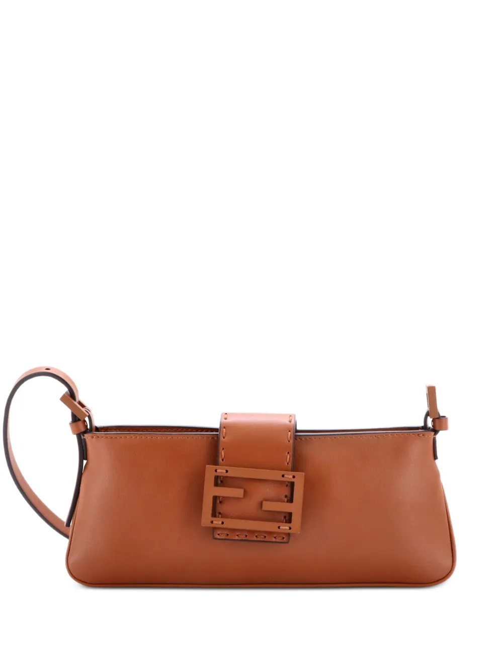 Fendi Pre-Owned Borsa a spalla Baby B. mini in pelle - Marrone