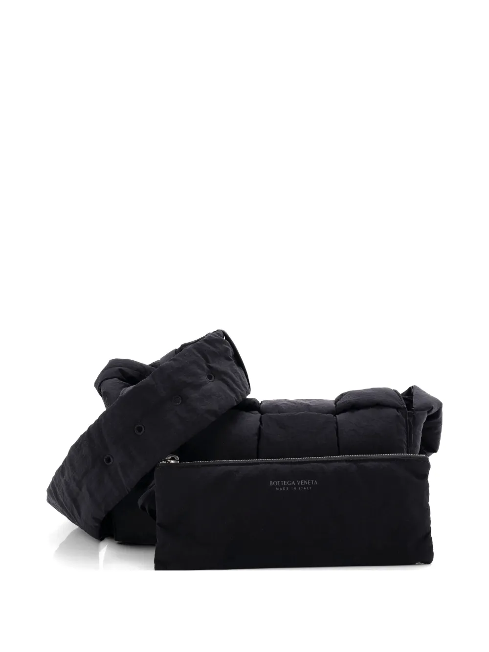 Bottega Veneta Pre-Owned Padded Tech Cassette Intrecciato Nylon crossbody bag - Schwarz