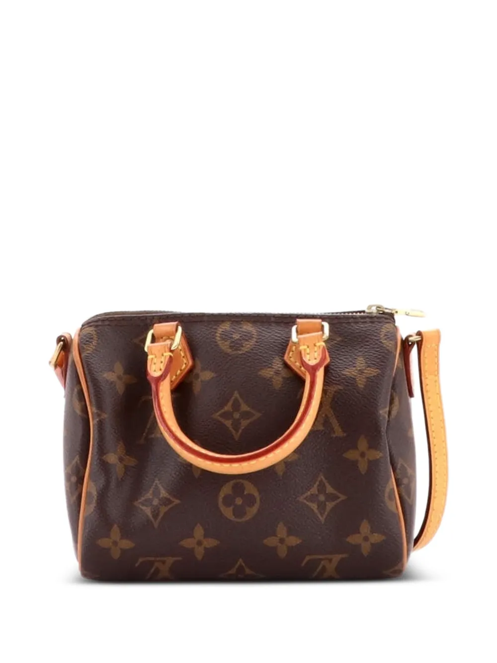 Louis Vuitton Pre-Owned Speedy Bandouliere Bag Monogram Canvas Nano crossbody bag - Braun