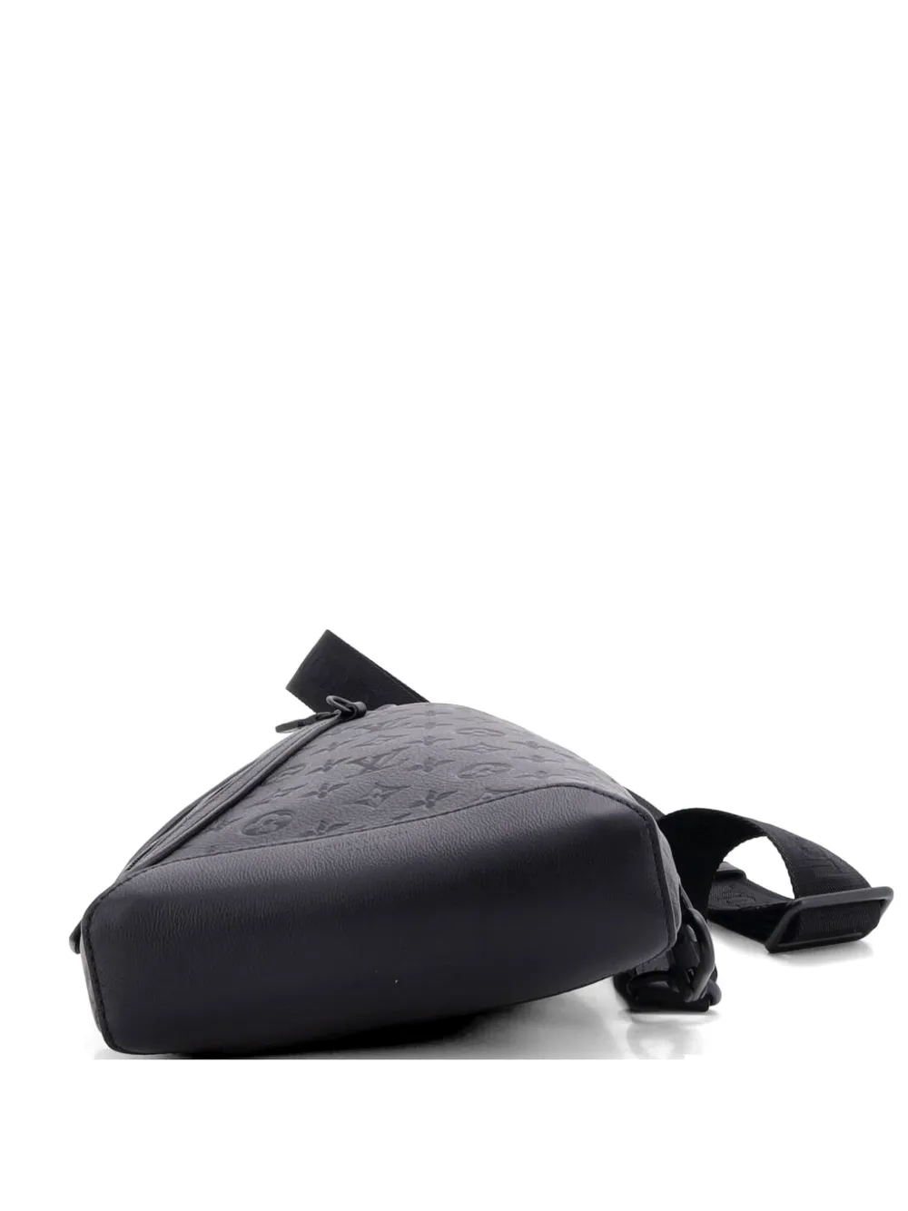 Louis Vuitton Pre-Owned Duo Sling Bag Monogram Shadow Leather crossbody bag - Schwarz