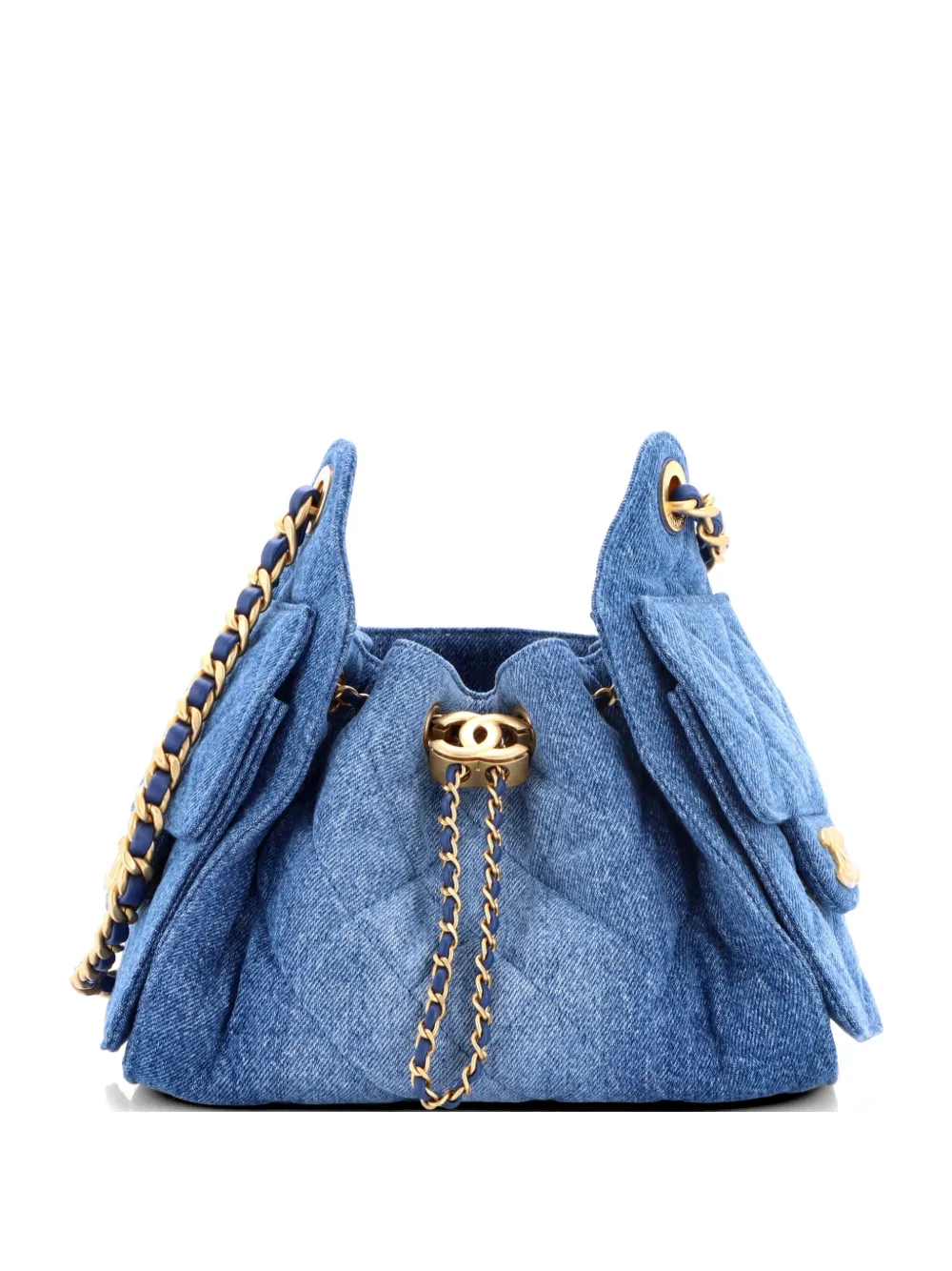 CHANEL Pre-Owned Borsa a spalla 25 mini trapuntata - Blu