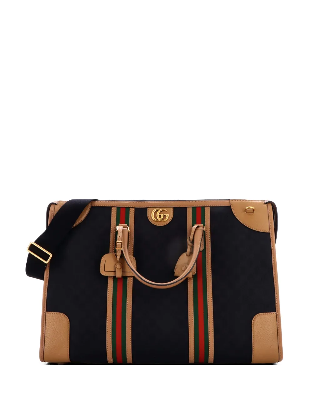 Gucci Pre-Owned Borsone Bauletto XL in tela GG - Marrone