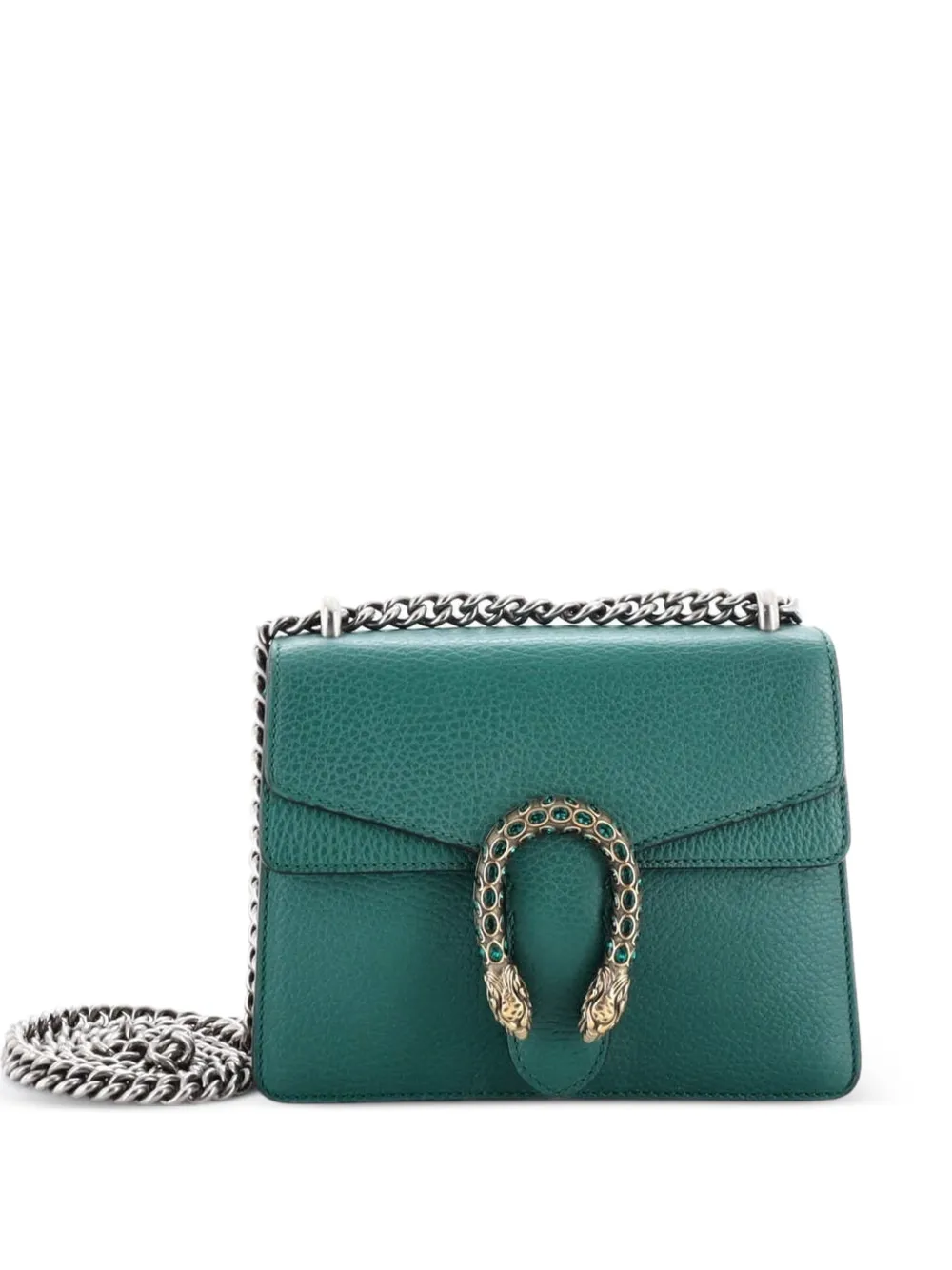 Gucci Pre-Owned Borsa a tracolla Dionysus mini in pelle - Verde