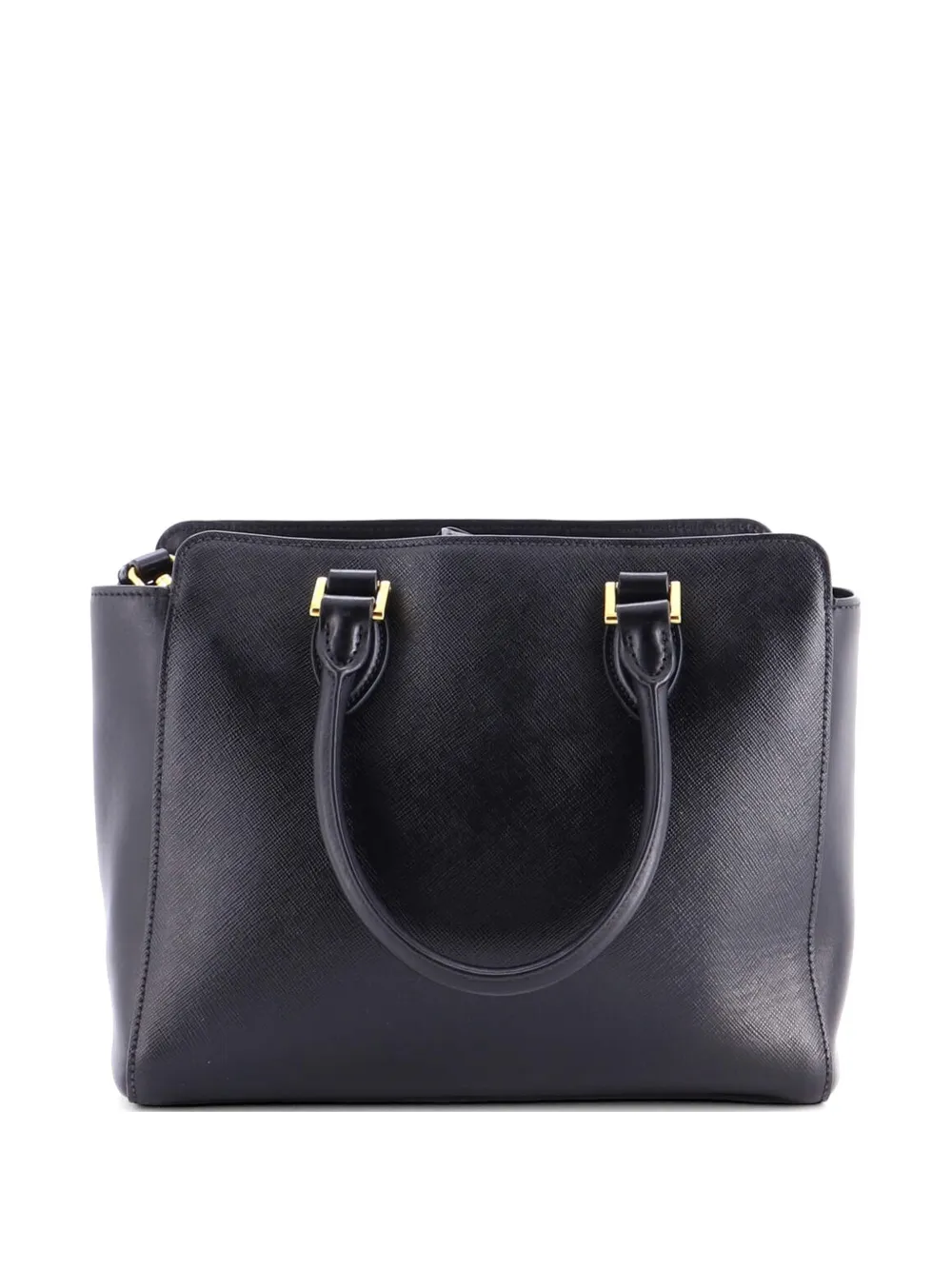 Prada Pre-Owned Borsa tote convertibile piccola in pelle Saffiano - Nero