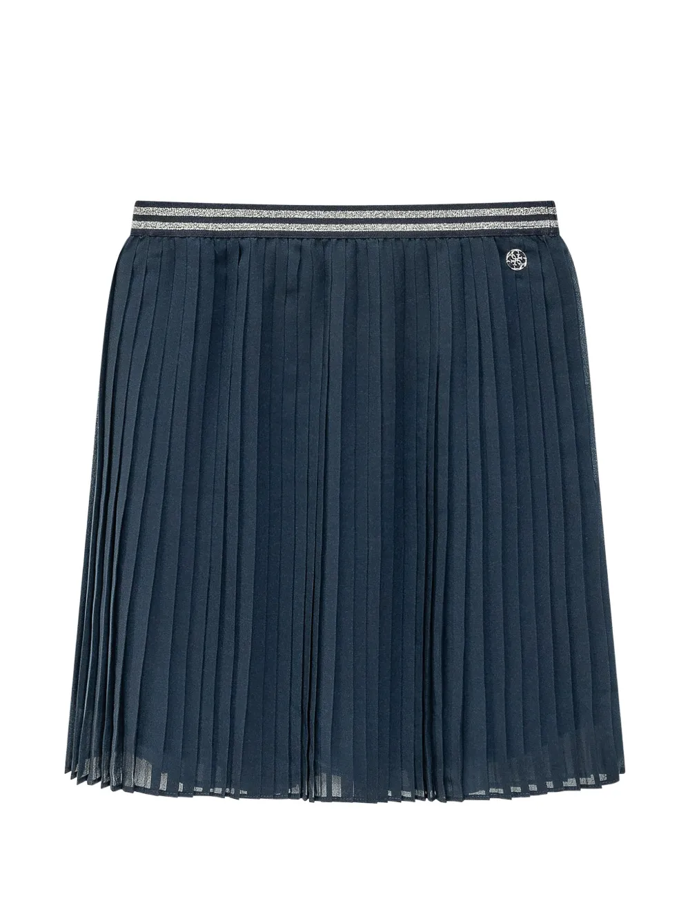 guess kids pleated chiffon mini skirt - Blu