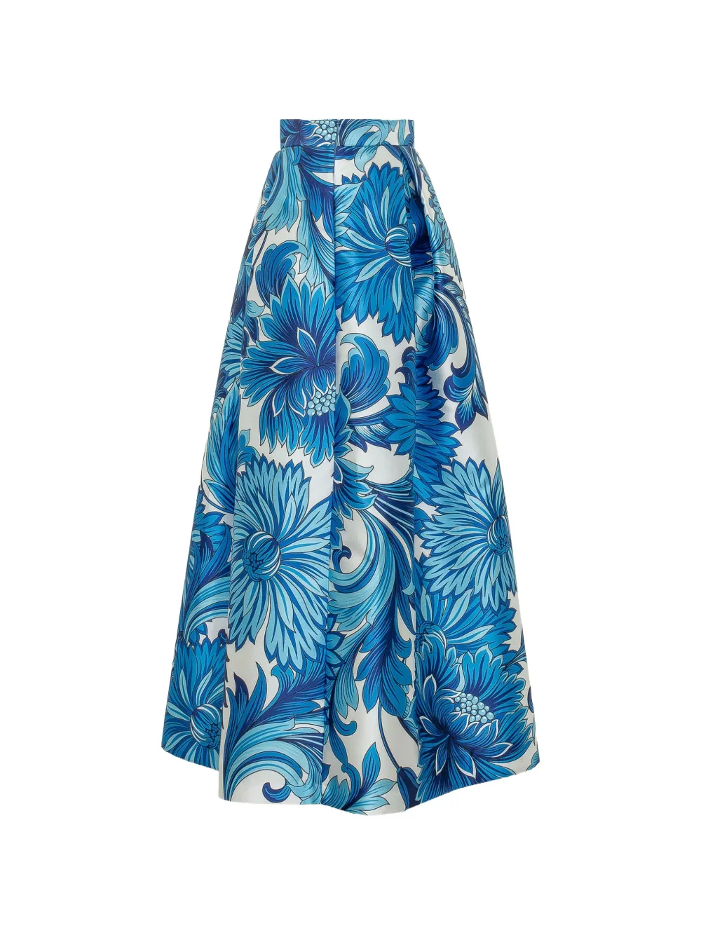 Lunatica Milano Florence floral-print midi skirt - Blu