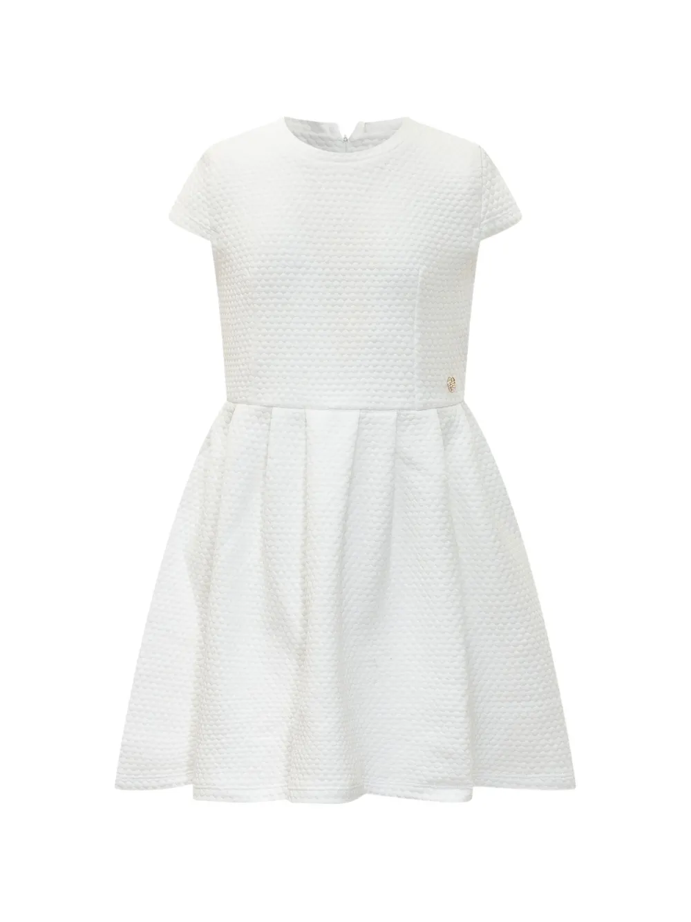guess kids short-sleeve midi dress - Bianco