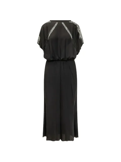 PINKO lace-insert twill dress
