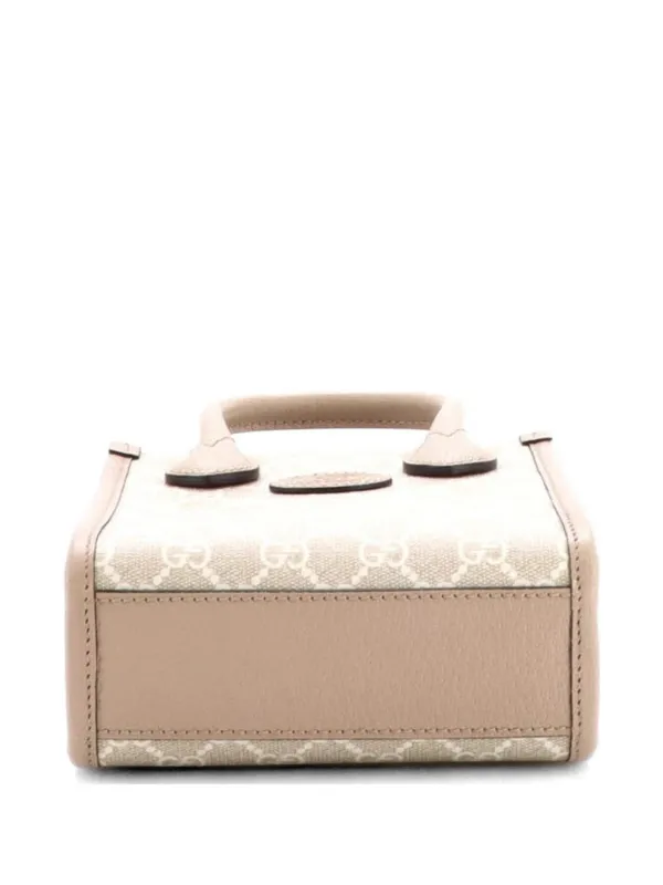 Gucci Pre-Owned インターロッキングG パッチ トート GGコーテッド