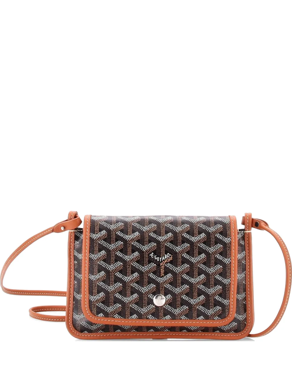 Goyard Pre-Owned Plumet Clutch Wallet Coated Canvas crossbody bag - Braun