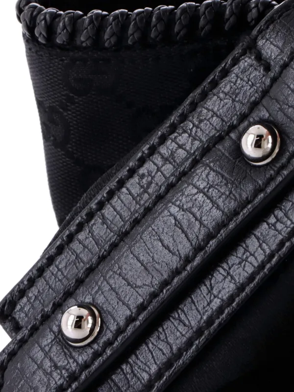 Gucci Pre-Owned ホースビット GGキャンバス ラージ ホーボーバッグ