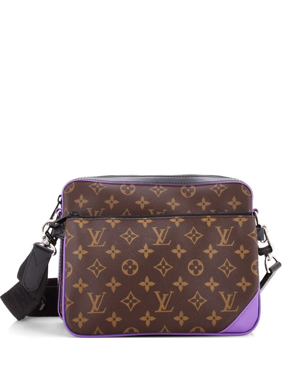Louis Vuitton Pre-Owned Trio Macassar Umhängetasche aus Canvas mit Monogramm - Braun