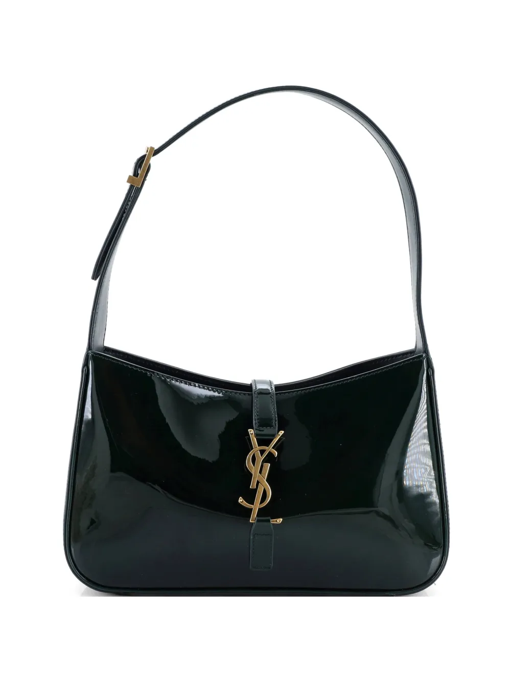 Saint Laurent Pre-Owned Borsa passepartout Le 5 a 7 piccola lucida - Verde