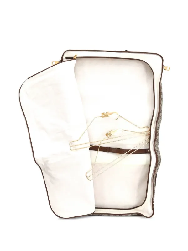 84様 Gucci Pre-Owned Retro Interlocking G Garment Bag GG Coated Canvas