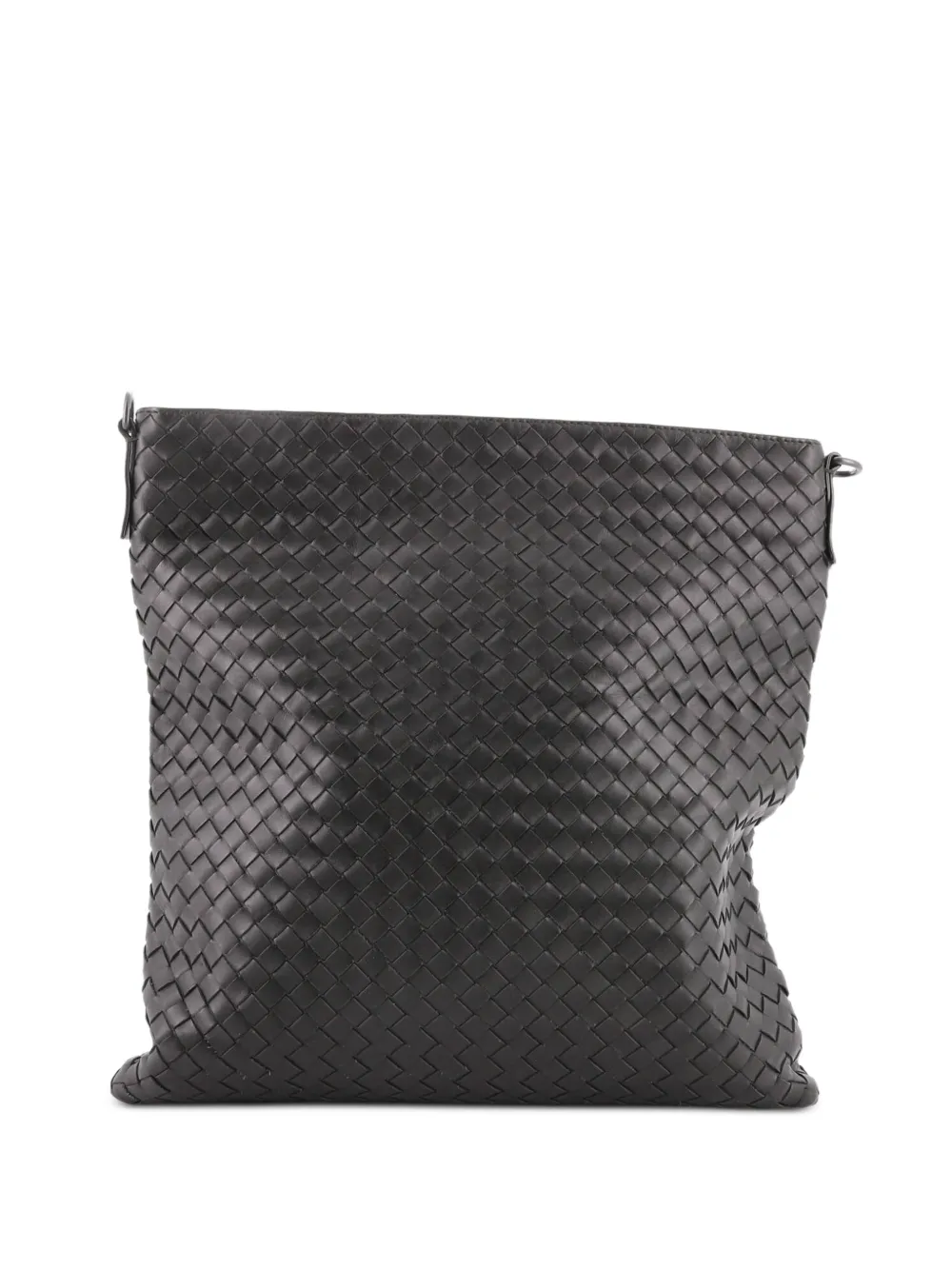 Bottega Veneta Pre-Owned Flat Messenger Bag Intrecciato Nappa Medium crossbody bag - Braun