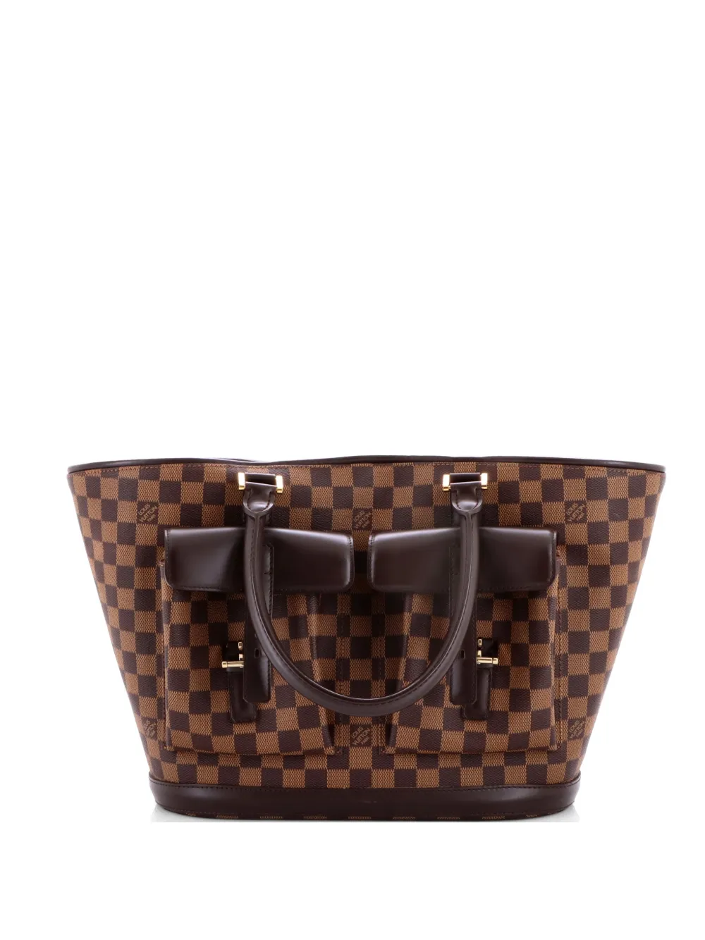 Louis Vuitton Pre-Owned Borsa tote Manosque Damier GM - Marrone