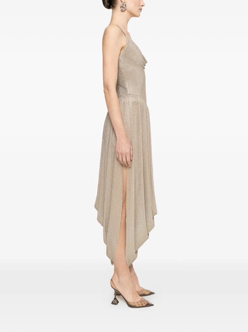 NISSA Maxi-jurk met oversized heup Zilver