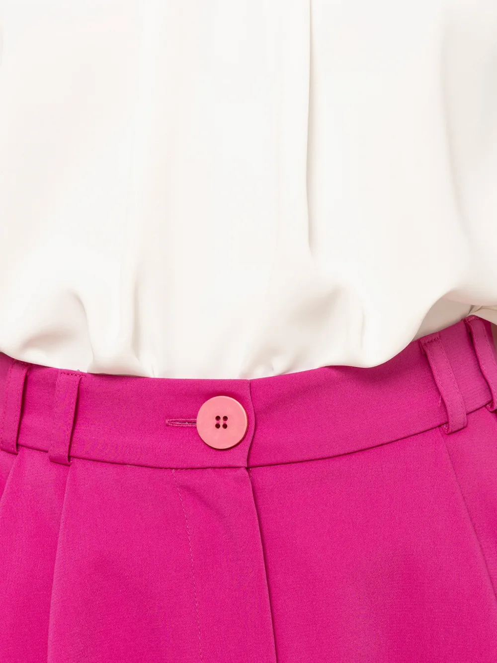 NISSA High waist midi-rok Roze