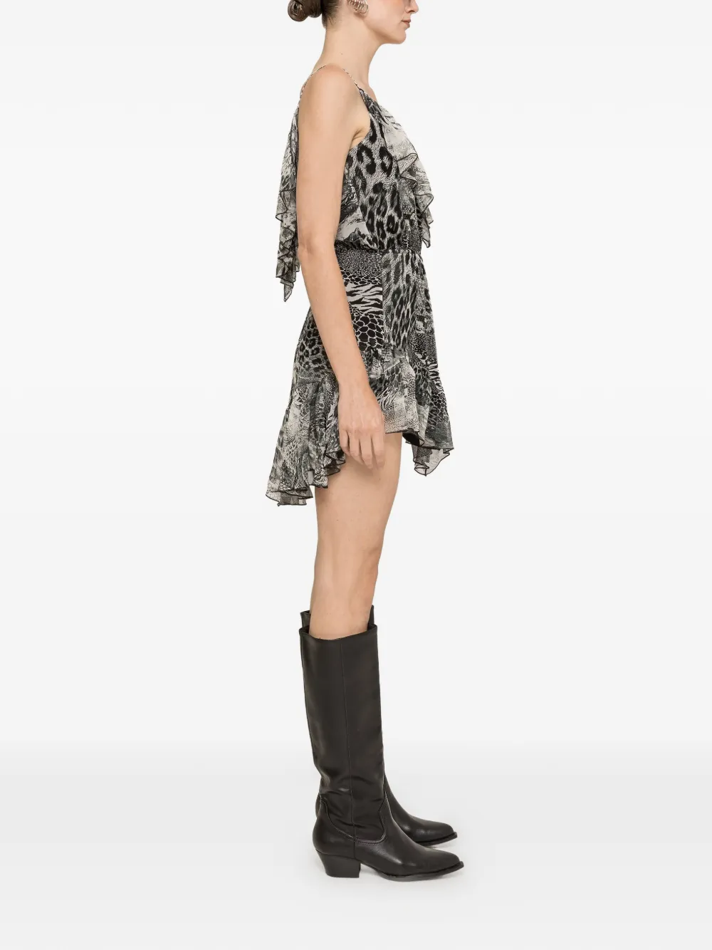 NISSA Mini-jurk met print Grijs