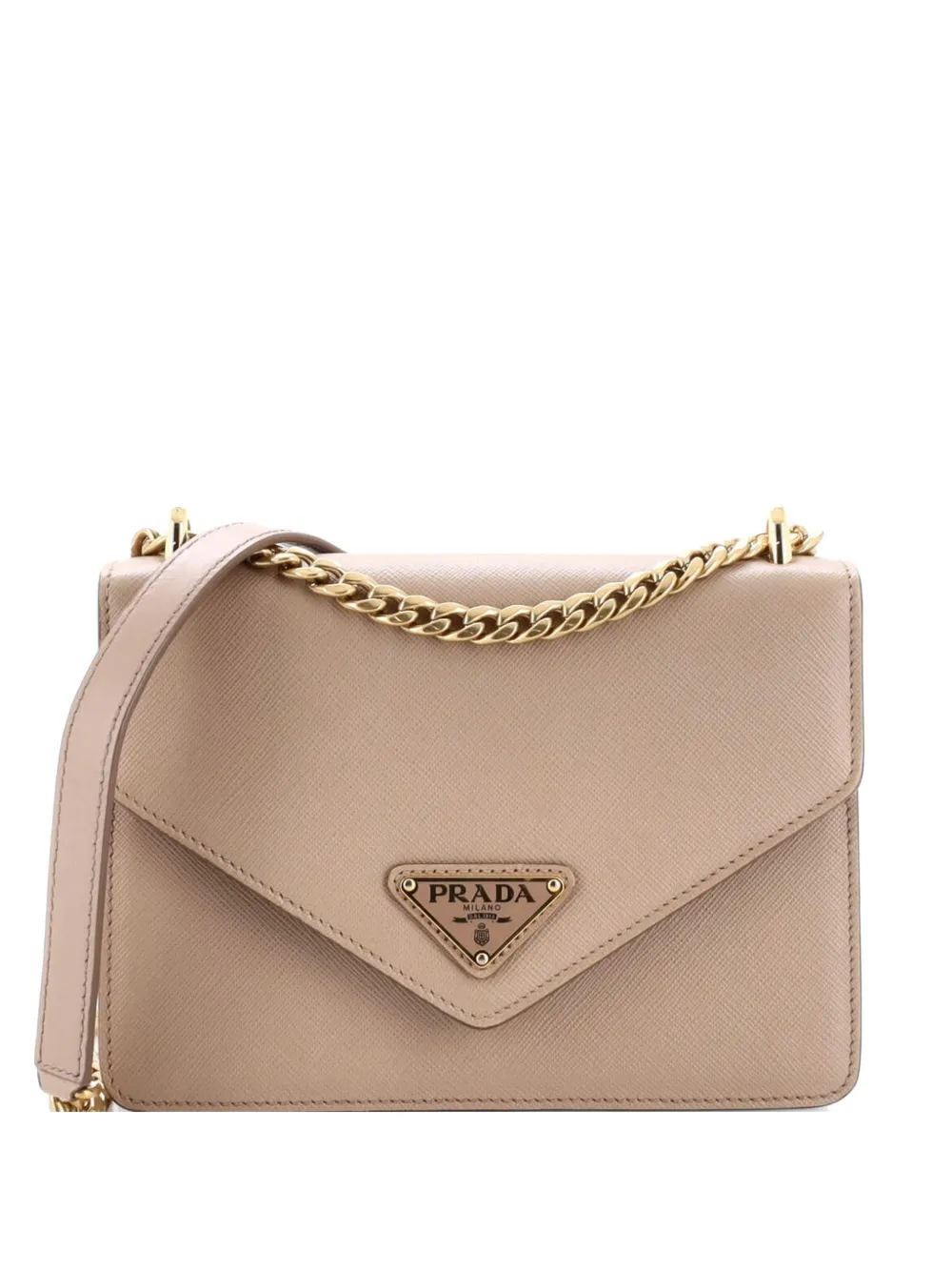 Prada Pre-Owned Borsa a tracolla Envelope Flap Chain - Toni neutri