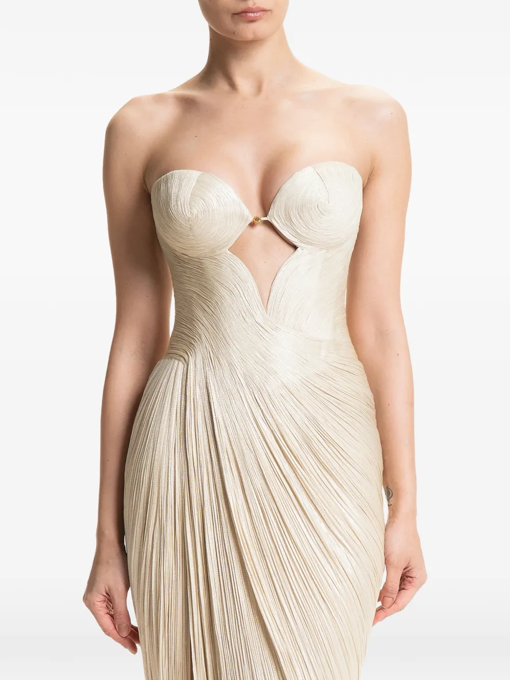 Maria Lucia Hohan Miko maxi-dress Beige