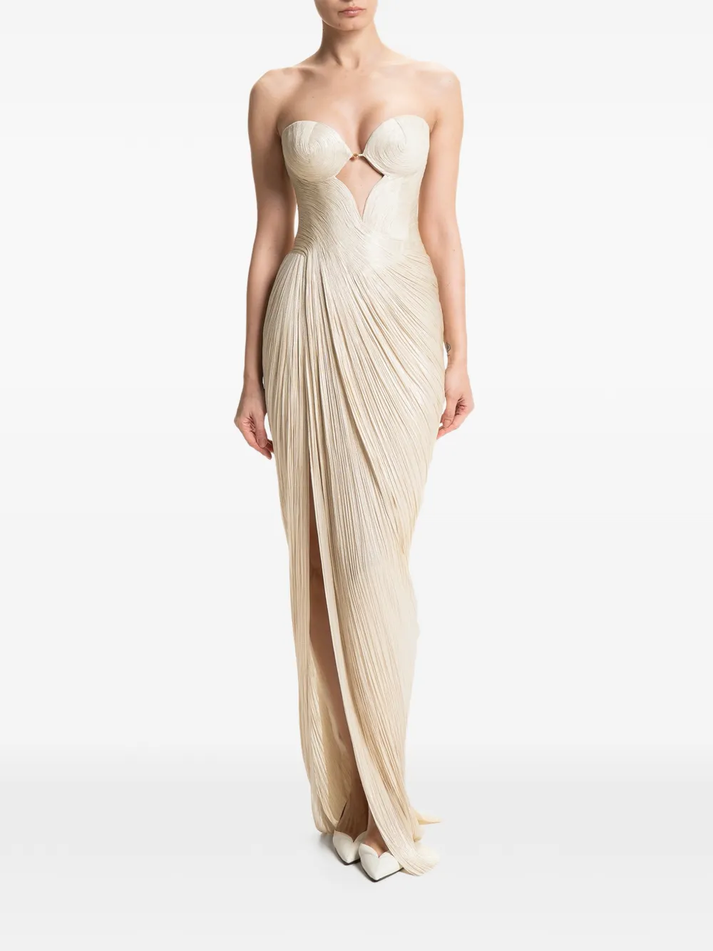 Maria Lucia Hohan Miko maxi-dress Beige