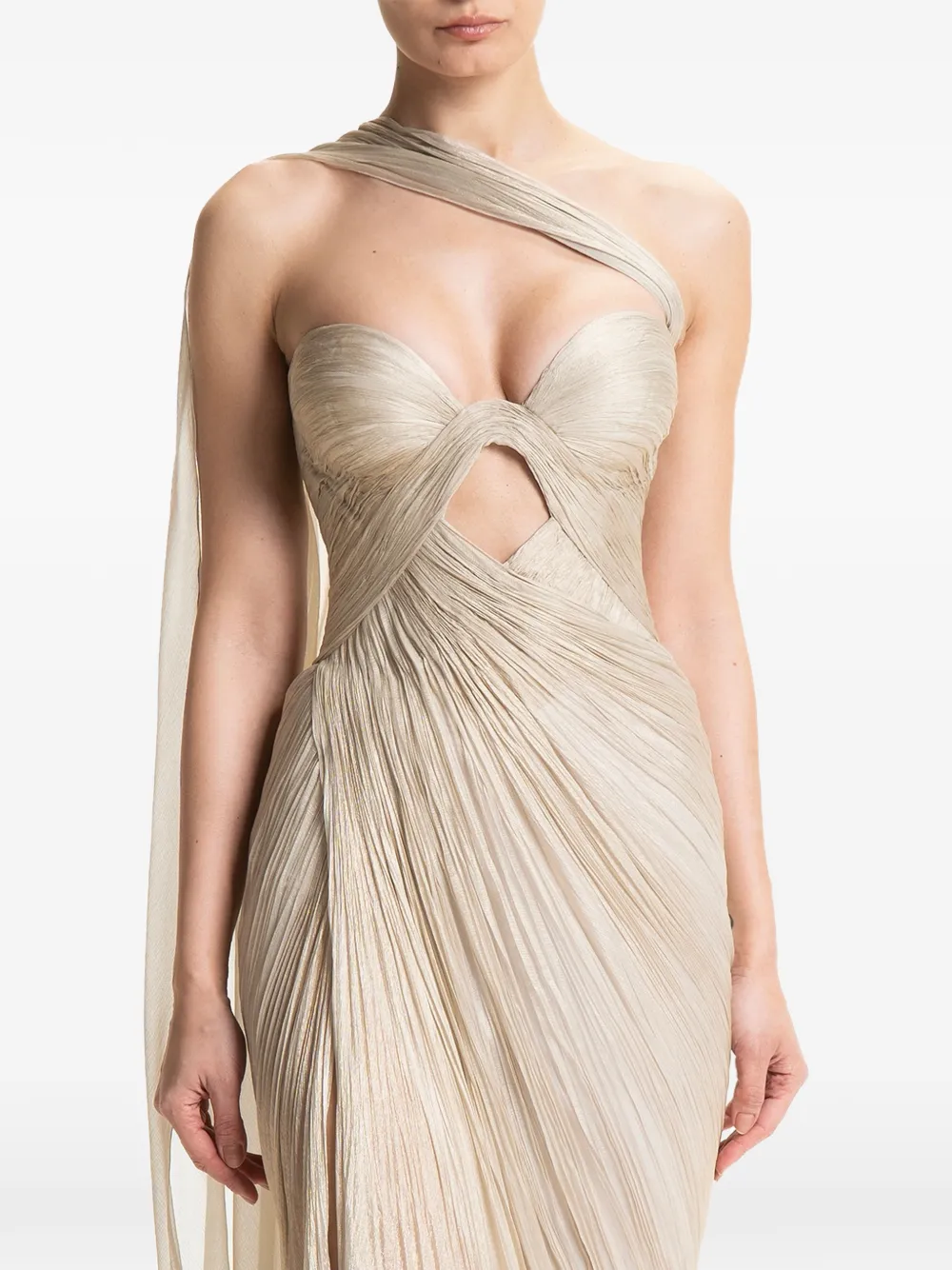 Maria Lucia Hohan Kasumi maxi-dress Beige