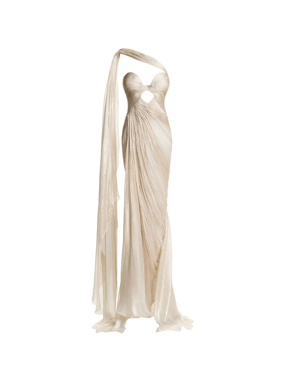 Maria Lucia Hohan Kasumi maxi-dress Beige