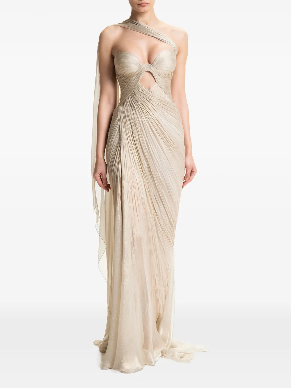 Maria Lucia Hohan Kasumi maxi-dress Beige