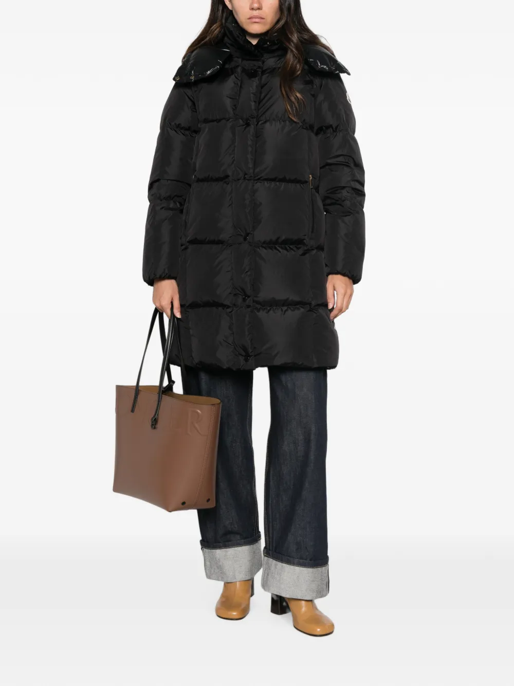 Moncler Litte gewatteerde jas Zwart