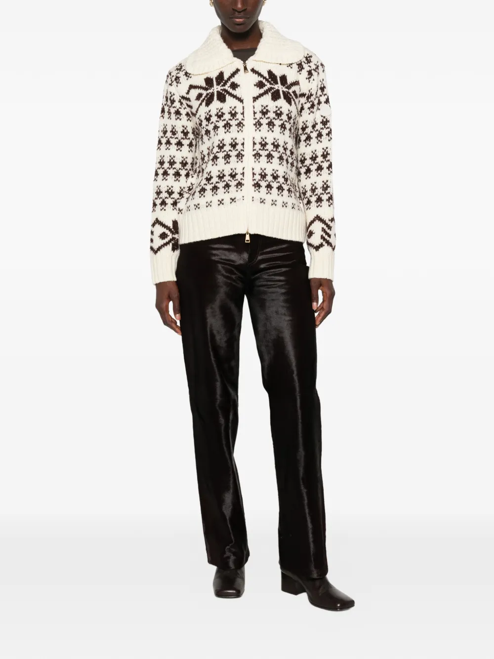 Moncler Donsjack met capuchon Beige