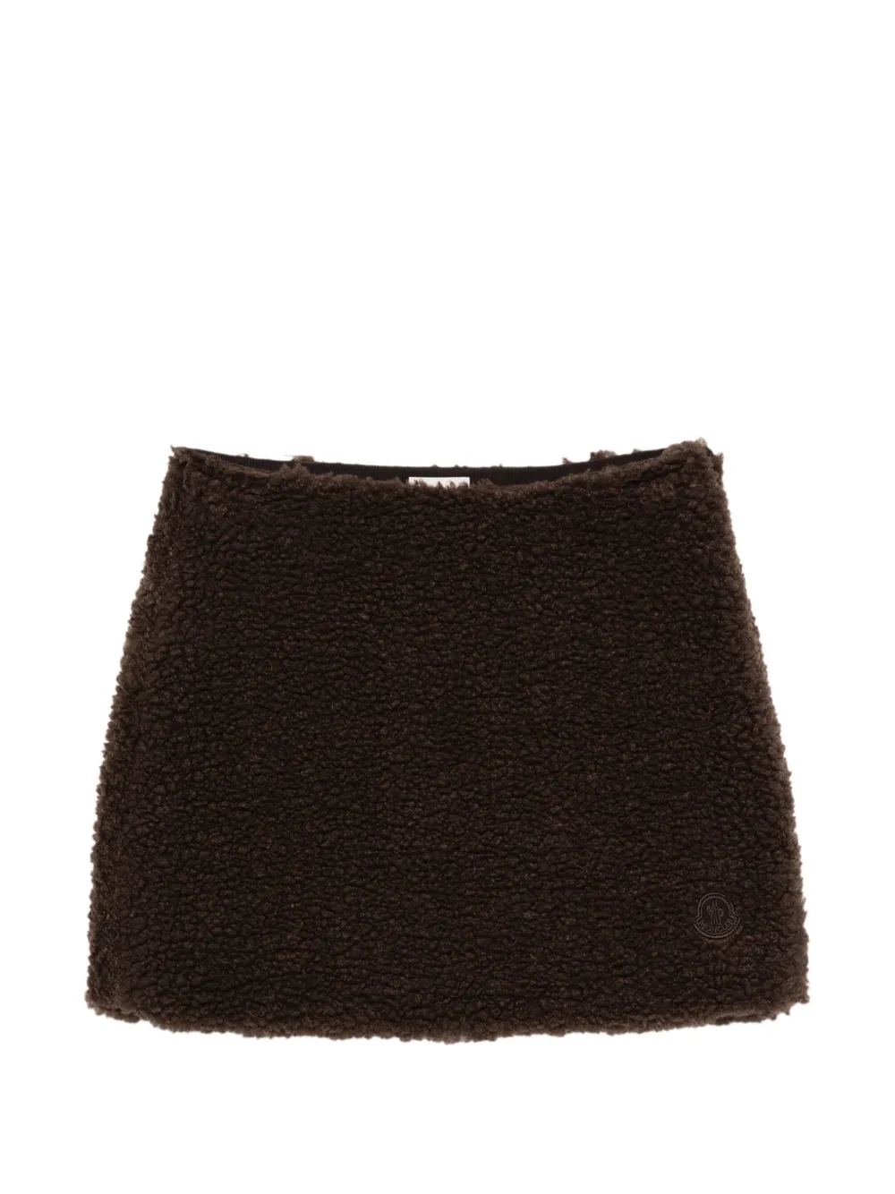 Moncler minijupe en tissu teddy - Marron Moncler minijupe en tissu teddy - Marron