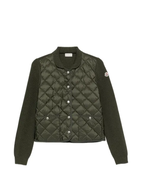Moncler chamarra con capitonado de rombos