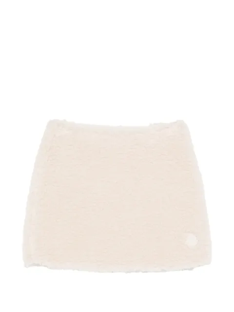 Moncler minijupe en tissu teddy