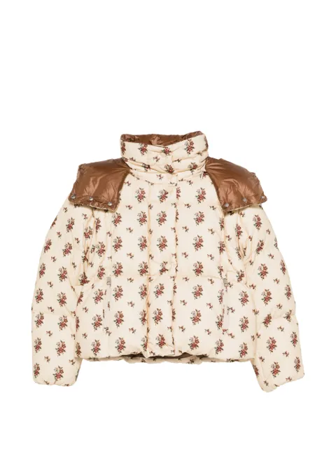 Moncler Torcol floral hooded 2-in-1 down jacket