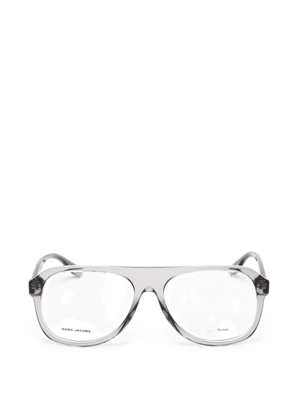 Marc Jacobs transparent pilot-frame glasses - Grau