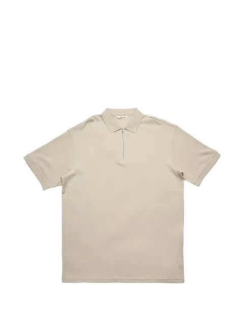 SELECTED Krister zip-up polo shirt