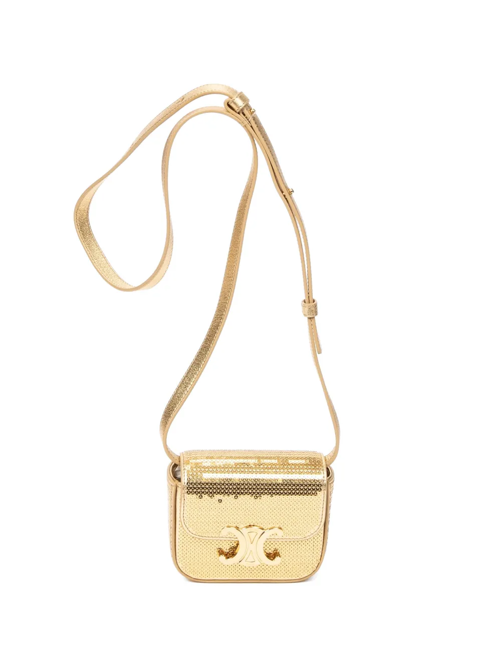 Celine Pre-Owned Triomphe crossbody bag - Gold