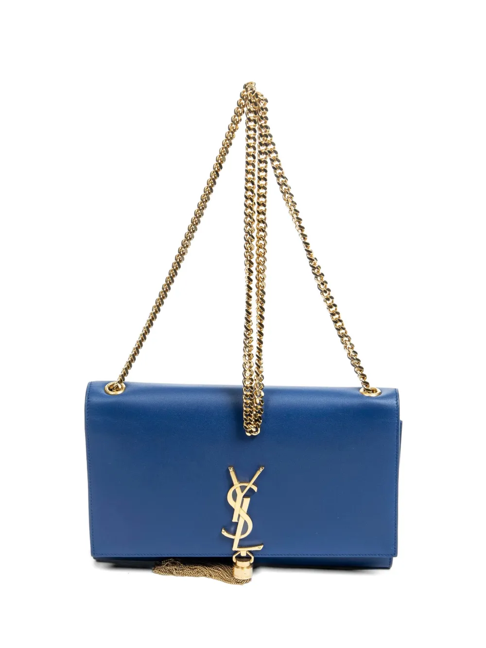 Saint Laurent Pre-Owned Kate tassel shoulder bag - Blu