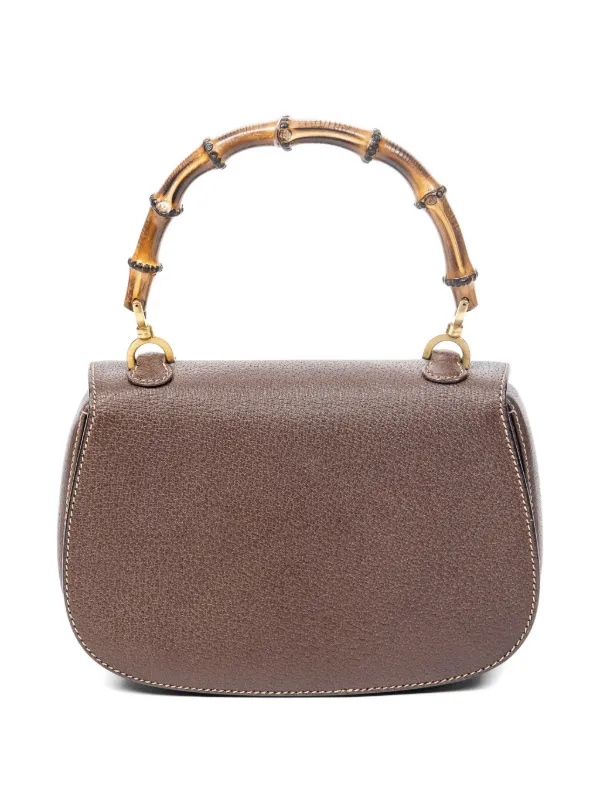 Gucci Pre-Owned バンブートップハンドルショルダーバッグ | ブラウン 