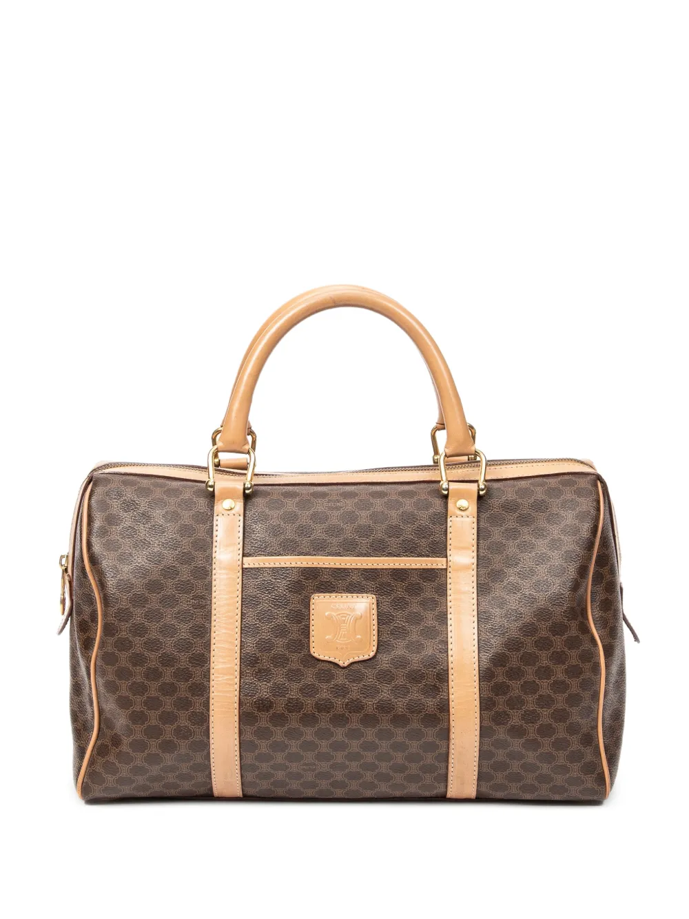 Celine Pre-Owned Macadam Boston handbag - Marrone