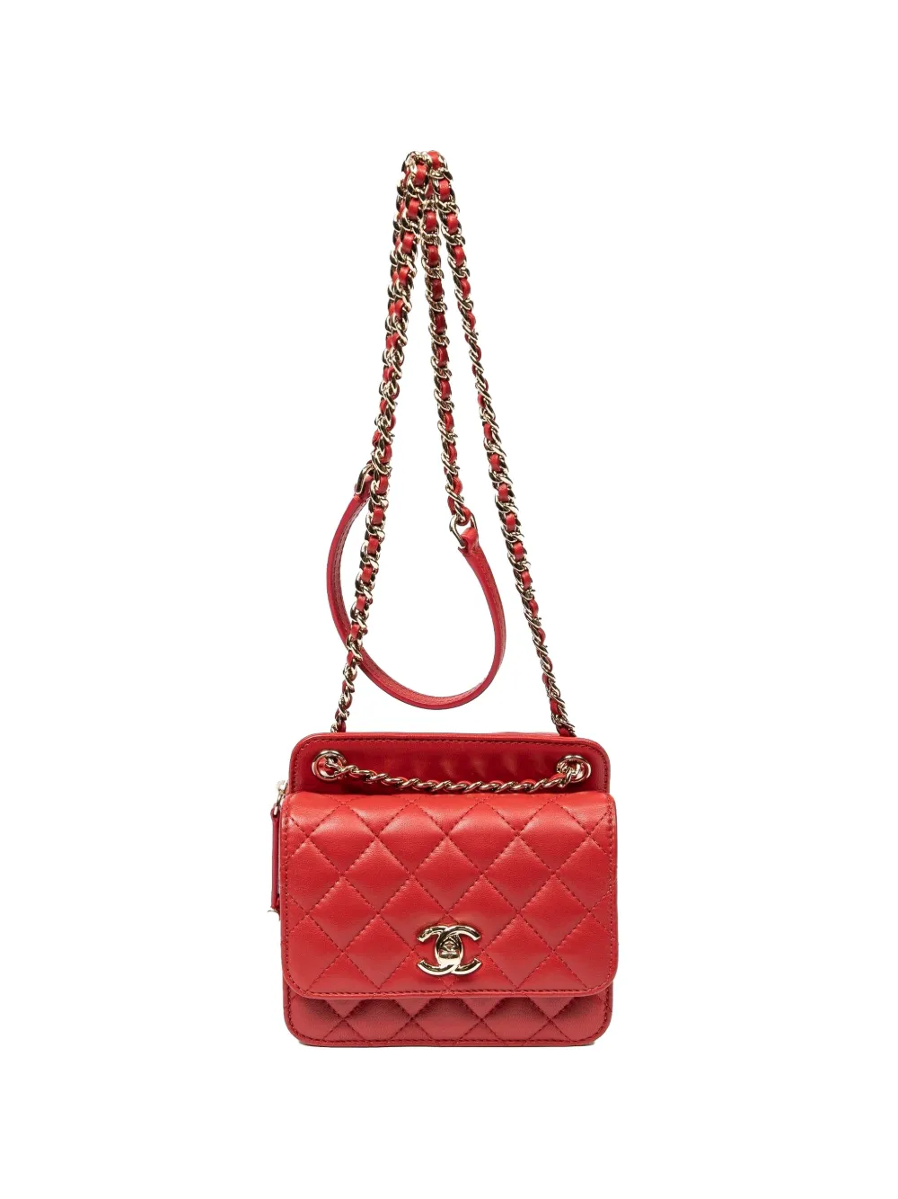 CHANEL Pre-Owned Back To Back Flap shoulder bag - Rosso