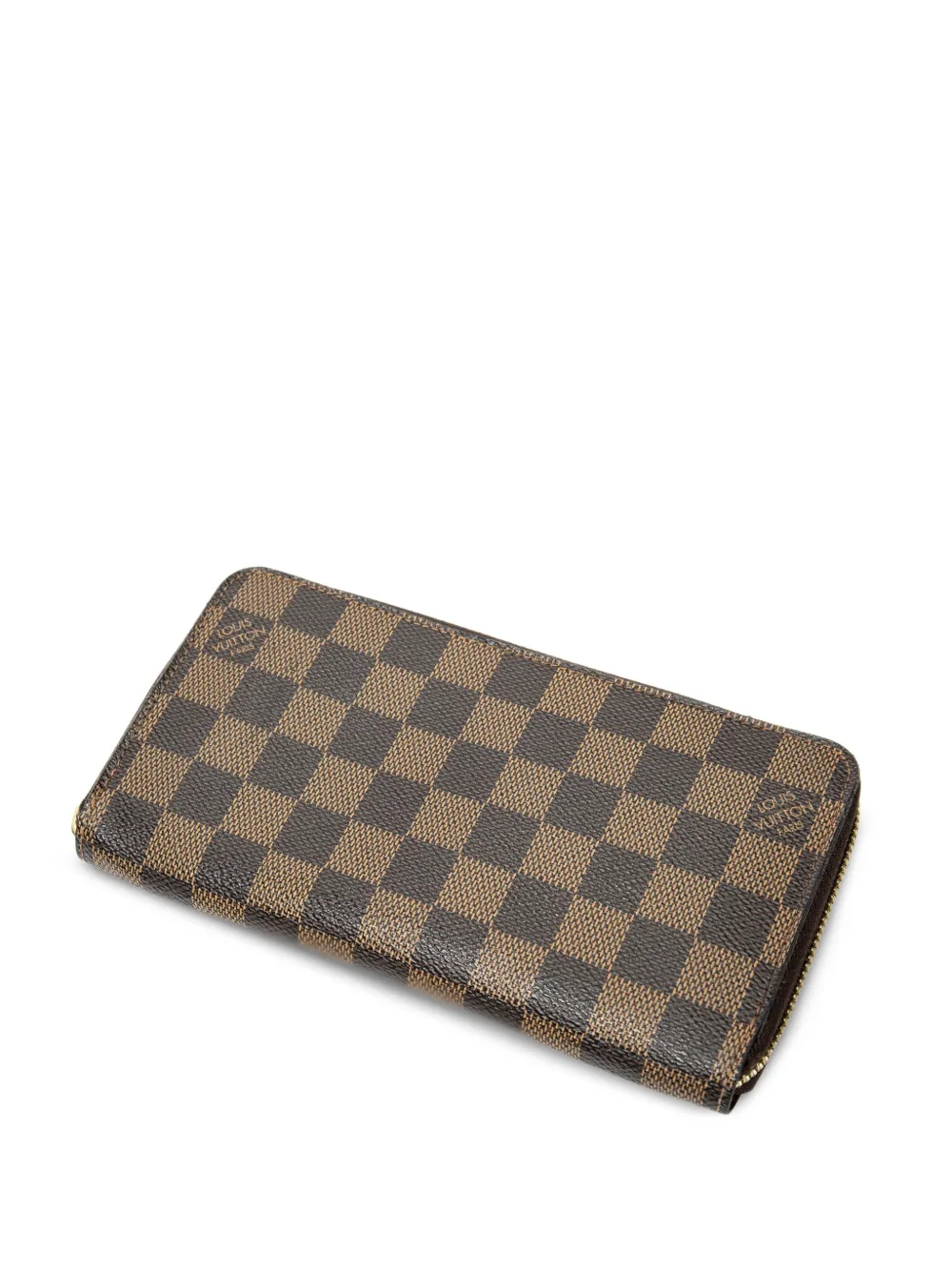 Louis Vuitton Pre-Owned Damier Ebène zippy wallet - Marrone