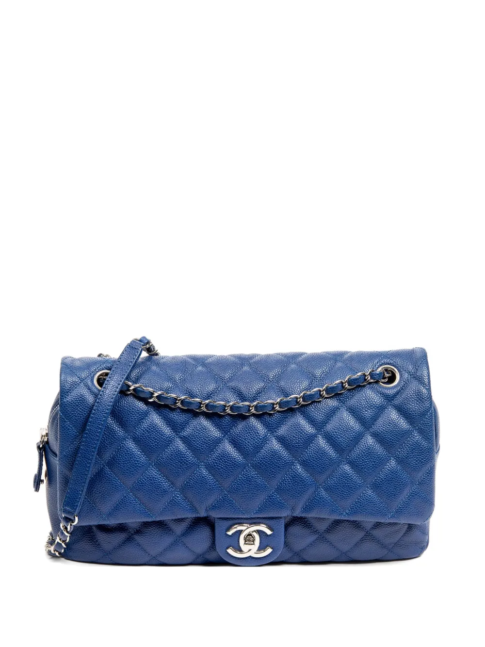 CHANEL Pre-Owned Jumbo Easy Flap shoulder bag - Blu