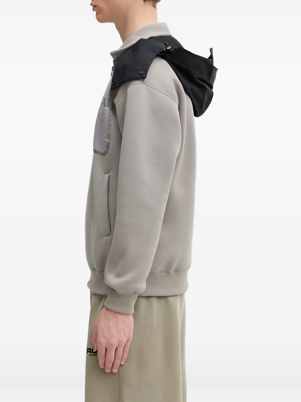 Neighborhood Hoodie met logoprint Grijs