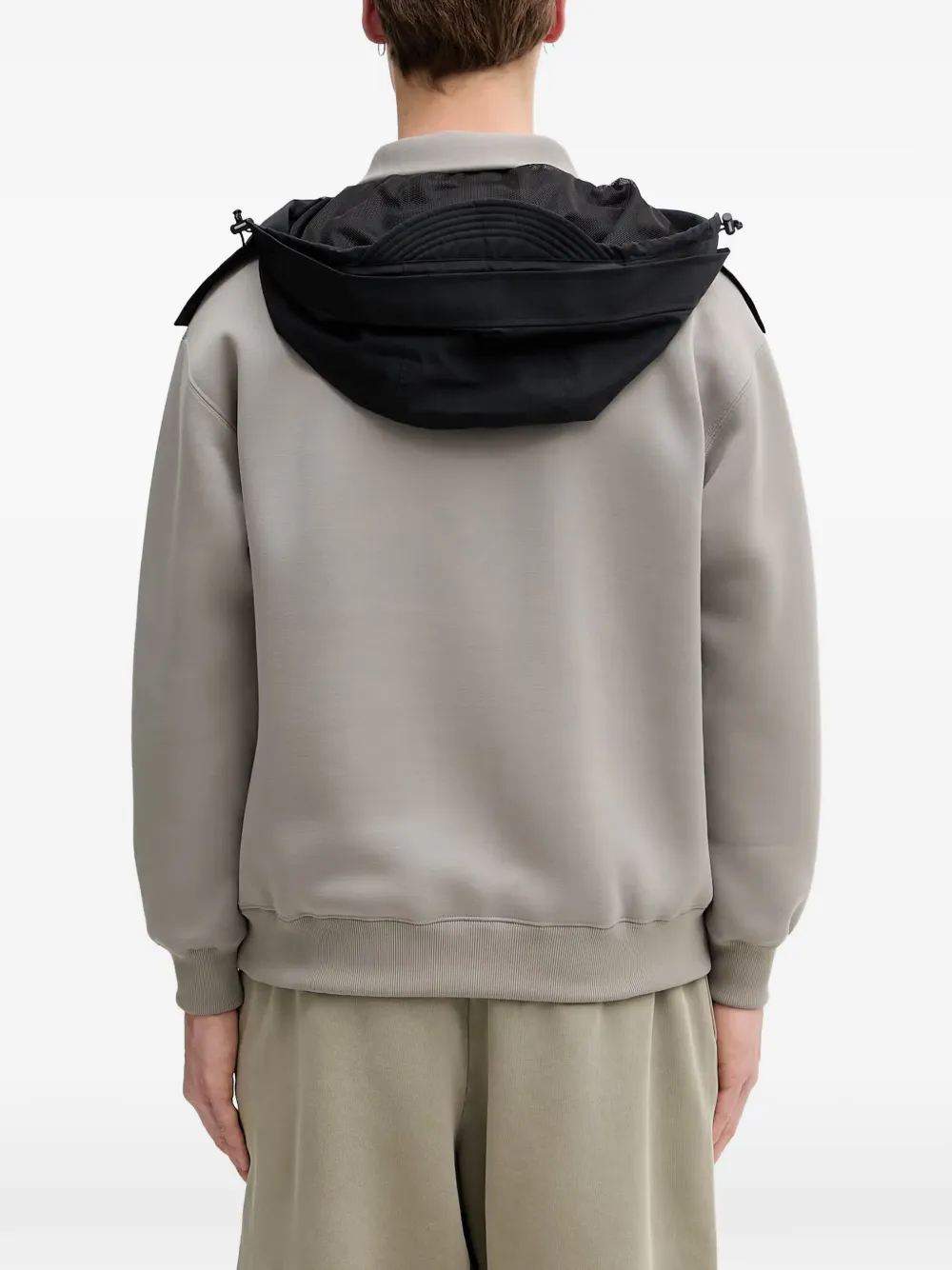 Neighborhood Hoodie met logoprint Grijs
