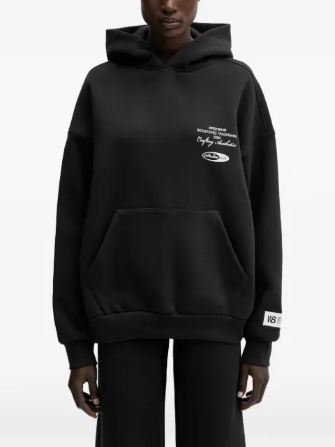 WRSTBHVR Studio V13 logo-print pouch-pocket hoodie